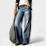 Stilvolle, weit geschnittene Hose im Vintage-Look