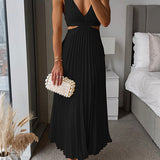 Elsa | Elegantes Plissiertes Maxikleid