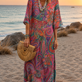 KLEMENTYNA | Lebhaftes Boho-Chic Kleid