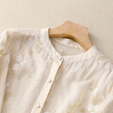 Kourtney™ | Schicke Bluse mit gestickten Akzenten