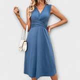 Lina - Sommerkleid mit gekreuztem Ausschnitt