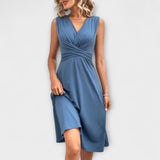 Lina - Sommerkleid mit gekreuztem Ausschnitt