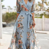 Elsie™ - Schickes Floral-Midi-Kleid