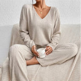 Grace - Damen Freizeitanzüge Mit Hoher Taille Und Langen Hosen