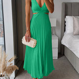 Elsa | Elegantes Plissiertes Maxikleid