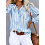 Giana™ - Gestreifte Freizeitbluse