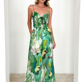 Isadora | Damen Ärmelloser Cut-Out Jumpsuit mit Taschen