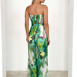 Isadora | Damen Ärmelloser Cut-Out Jumpsuit mit Taschen