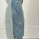 Glänzende Carpenter-Style Denim-Jeans