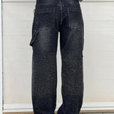 Violette™ - Hose mit hoher Taille und weiten Beinen und Knopftaschen