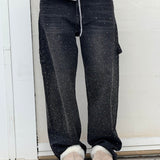 Violette™ - Hose mit hoher Taille und weiten Beinen und Knopftaschen