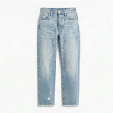 Vivara™ – Vintage-inspirierte, cropped Straight Leg Jeans mit Fransen