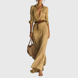 Thames – Elegantes Maxi-Kleid mit Wickeldesign