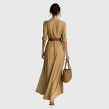 Thames – Elegantes Maxi-Kleid mit Wickeldesign