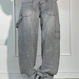 Glänzende Carpenter-Style Denim-Jeans