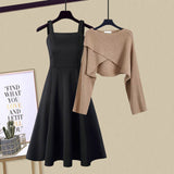 Enrica™ - Elegantes Strickkleid Set