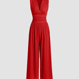 Charity™ - Schicker ärmelloser Jumpsuit mit weitem Bein