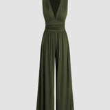 CHARITY – Stilvoller ärmelloser Jumpsuit mit weitem Bein