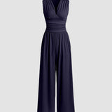 CHARITY – Stilvoller ärmelloser Jumpsuit mit weitem Bein