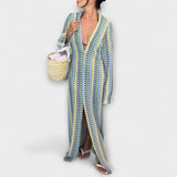 Elina – Maxikleid mit V-Ausschnitt und Sommerstil