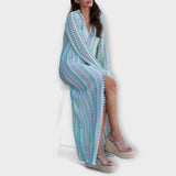 Elina – Maxikleid mit V-Ausschnitt und Sommerstil