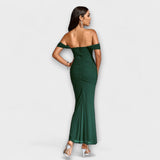 Ione - Figurbetontes Kleid mit schulterfreien und Raffung