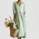 Laurine™ | Elegantes Midikleid mit Blumenmuster
