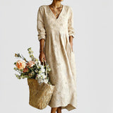 Laurine™ | Elegantes Midikleid mit Blumenmuster