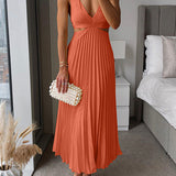 Elsa | Elegantes Plissiertes Maxikleid
