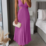 Elsa | Elegantes Plissiertes Maxikleid