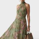 Mireille™ | Elegantes Midi-Kleid mit Neckholder