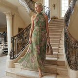Mireille™ | Elegantes Midi-Kleid mit Neckholder