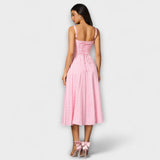 Nadežda - Rosa Top-Kleid mit Schlitzdetail