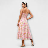 Nadežda - Rosa Top-Kleid mit Schlitzdetail