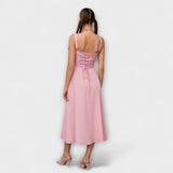Nadežda - Rosa Top-Kleid mit Schlitzdetail
