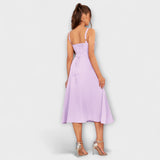Nadežda - Rosa Top-Kleid mit Schlitzdetail