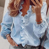 Enola™ | Feminin Bluse mit verspielten Rüschen
