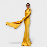 Chic Maxikleid mit schulterfreien Trägern und Nackenband