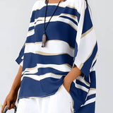 Aria™ - Stilvolle O-Ausschnitt Bluse
