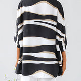Aria™ - Stilvolle O-Ausschnitt Bluse