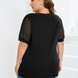 Rhianna™ - Elegantes Puffärmel-Top