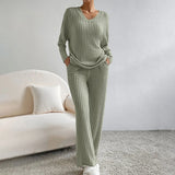 Grace - Damen Freizeitanzüge Mit Hoher Taille Und Langen Hosen