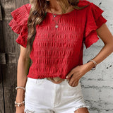 Charmaine™ | Leichte & Luftige Bluse mit Spaß-Rüschen