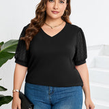 Rhianna™ - Elegantes Puffärmel-Top