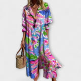 Lila - Maxi Kleid Lichotivé mit Bauchbedeckung