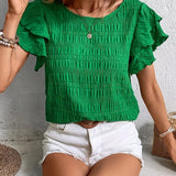 Charmaine™ | Leichte & Luftige Bluse mit Spaß-Rüschen