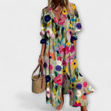 Lila - Maxi Kleid Lichotivé mit Bauchbedeckung