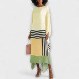 Elenora - Geometrischer Kaftan mit lässigem Schnitt