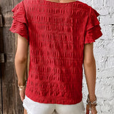 Charmaine™ | Leichte & Luftige Bluse mit Spaß-Rüschen