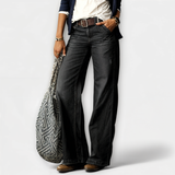 Stilvolle, weit geschnittene Hose im Vintage-Look